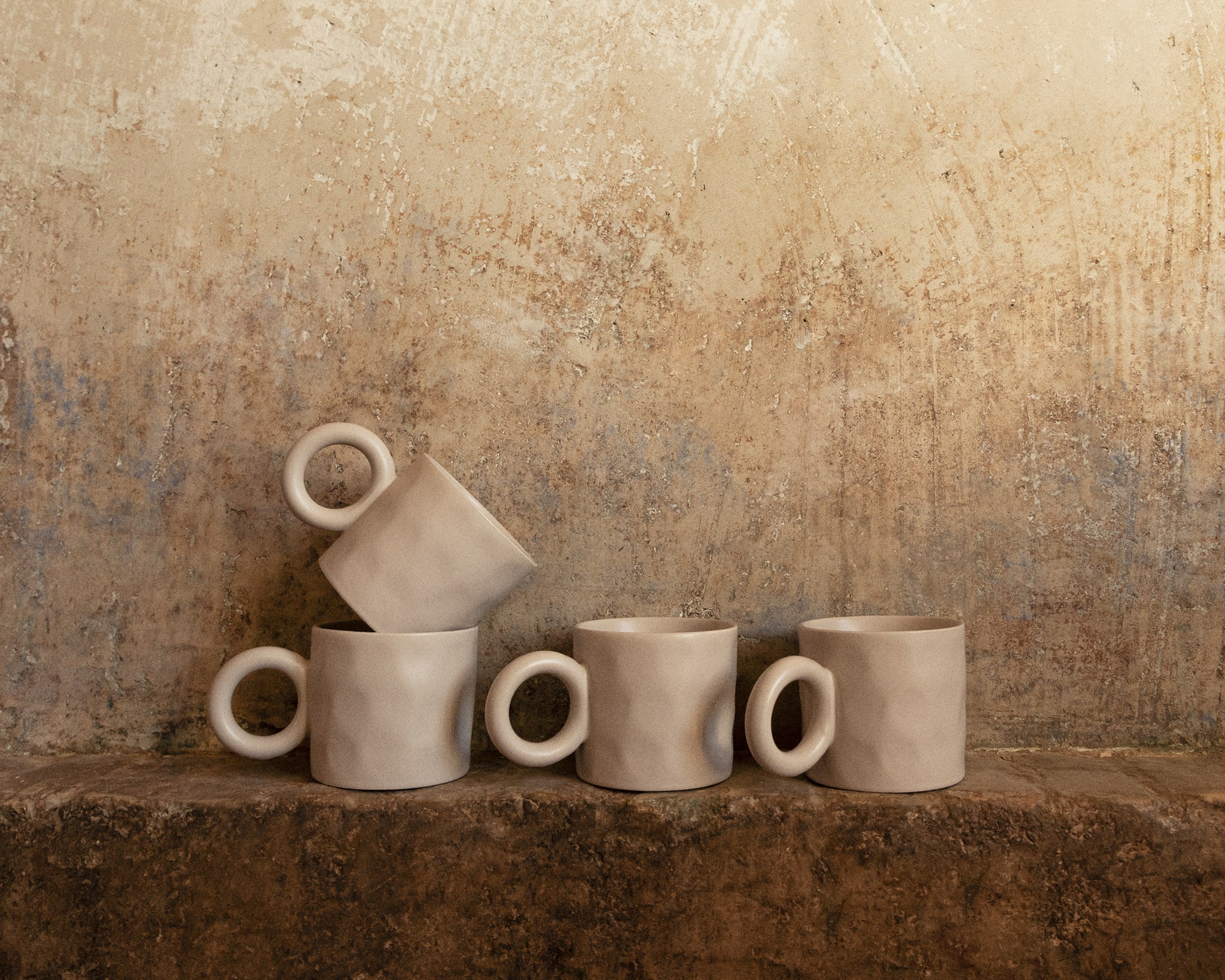 Pack de 2 tazas de café en new bone china 30 cl Guisla