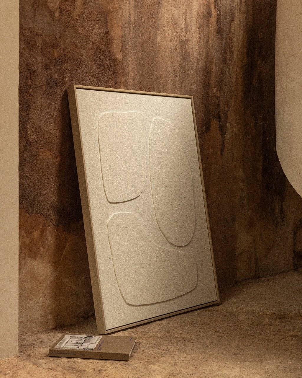 Cuadro decorativo pintado a mano con relieve Helvon