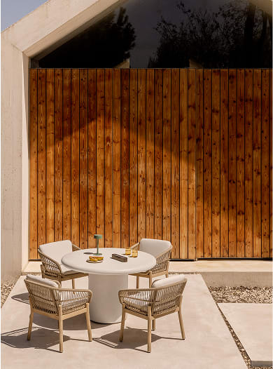 Runder Gartentisch Namara aus Zement