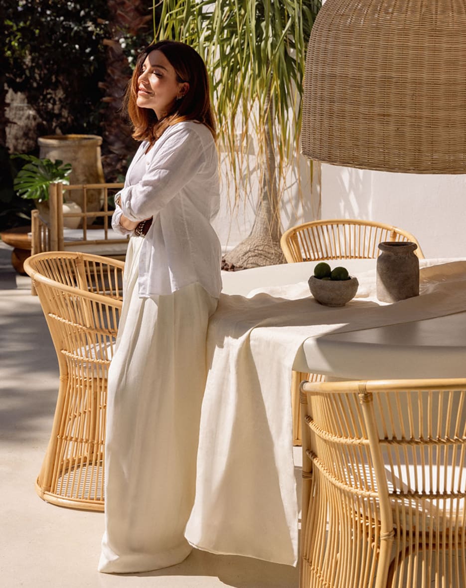 Zendan linen tablecloth   