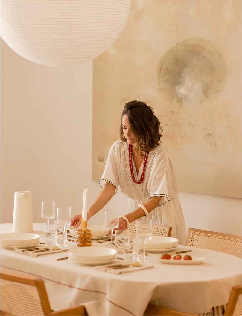 Tischdecke 140x240 cm aus Baumwolle Viwela