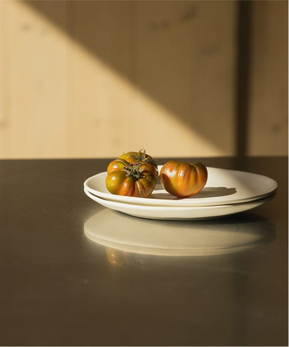 Zestaw 2 talerzy deserowych z kamionki Belvere