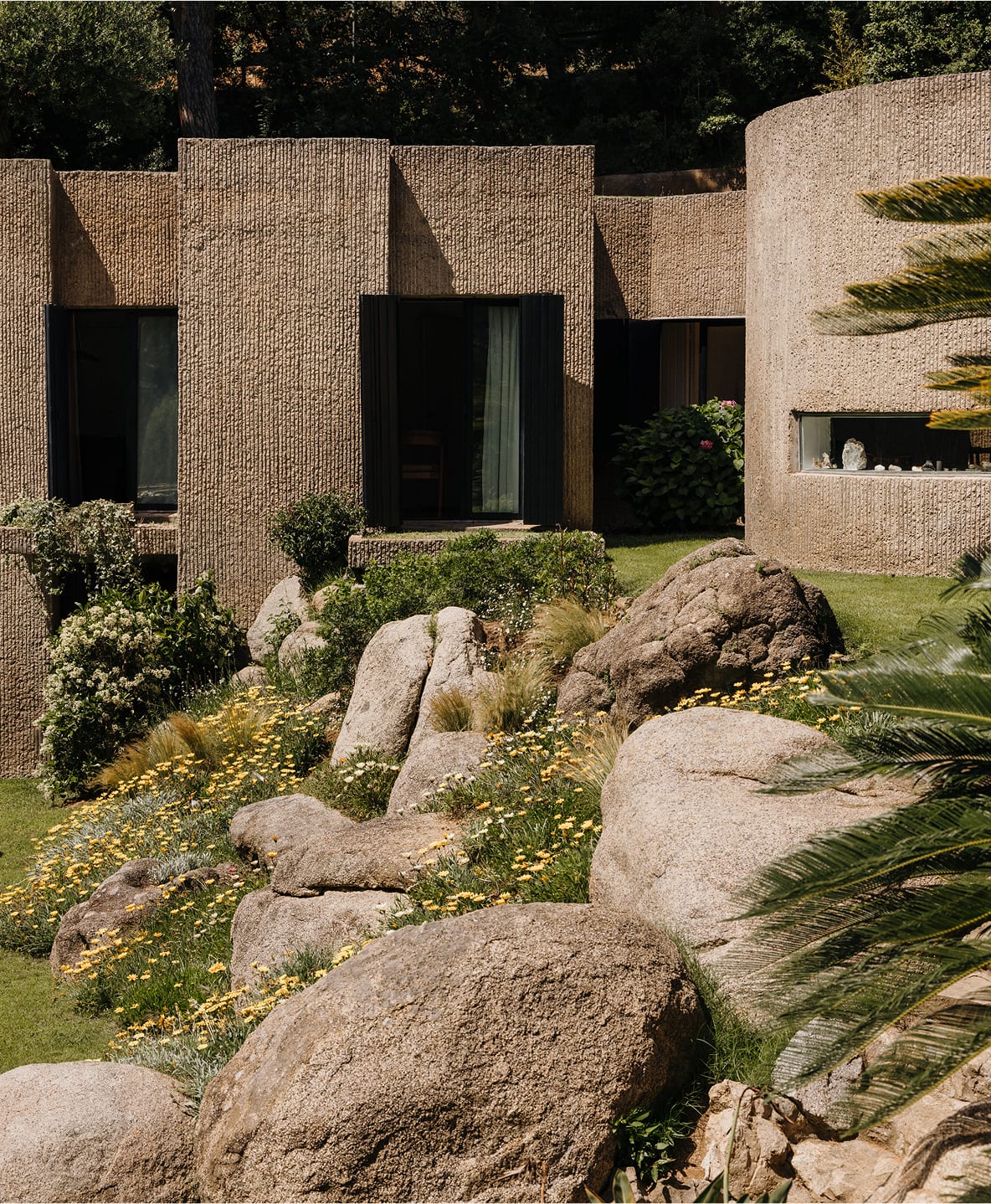 Lavabo redondo Ø40 cm en cemento Zavion  