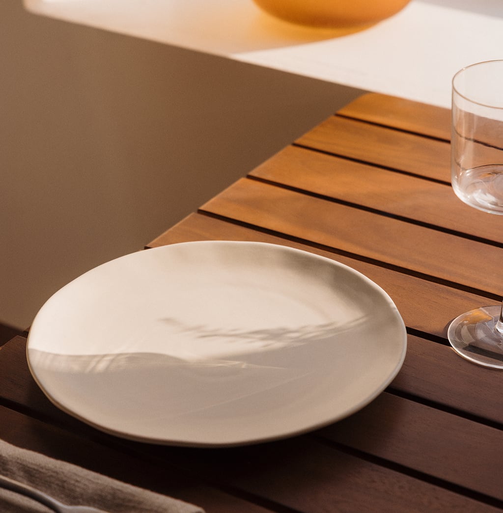 Pack de 2 pratos de sobremesa em grés Belvere