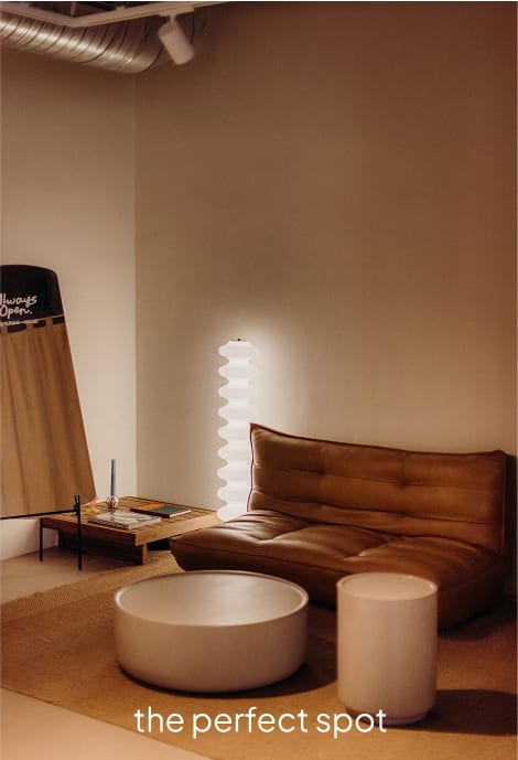 Mesa de centro redonda Ø80 cm en cemento Darwys   