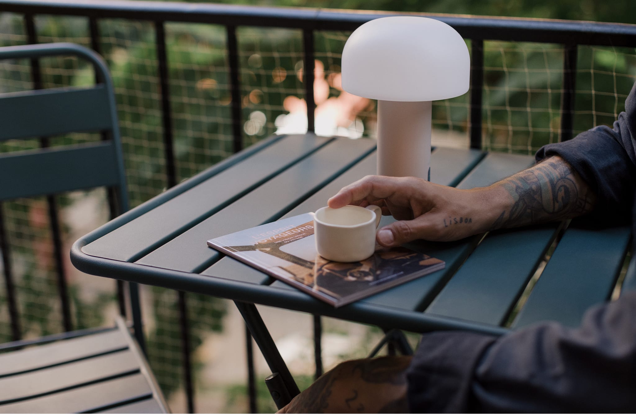 Kabellose LED-Tischlampe für den Außenbereich Jadzia