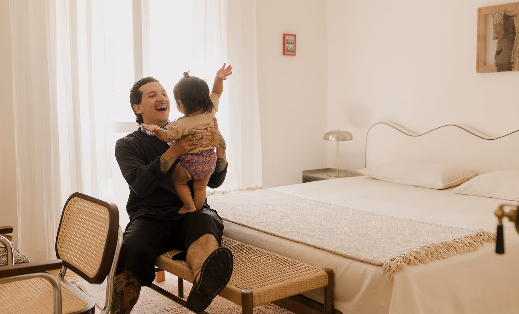 Kopfteil aus Bouclé, 220 cm, Elenor