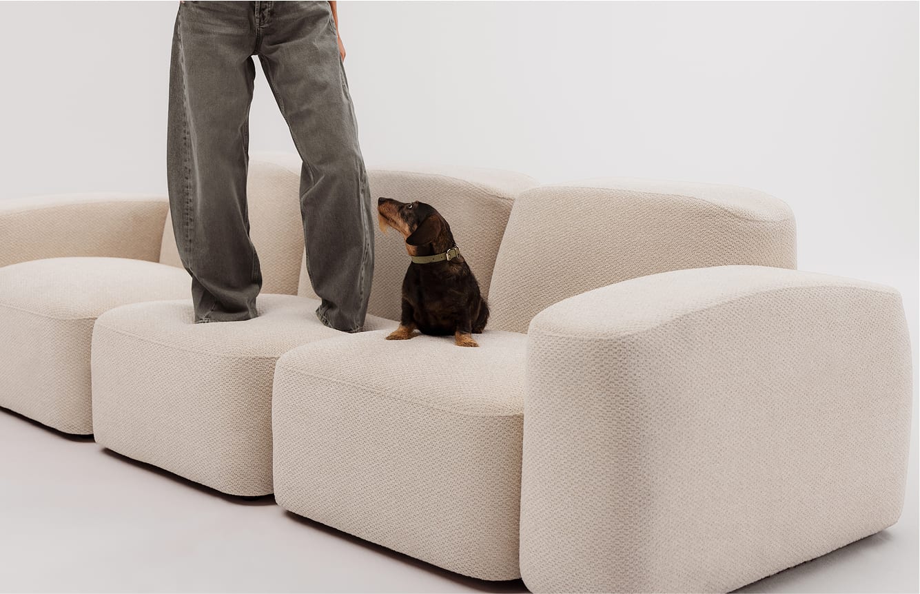 Divano componibile Bastian 3 pezzi 