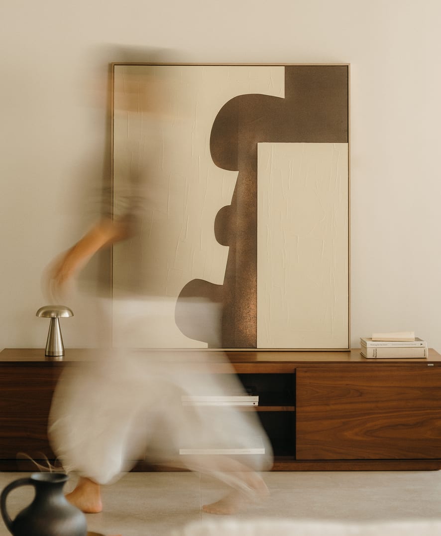 Szafka RTV 180x45 cm z MDF Burundi