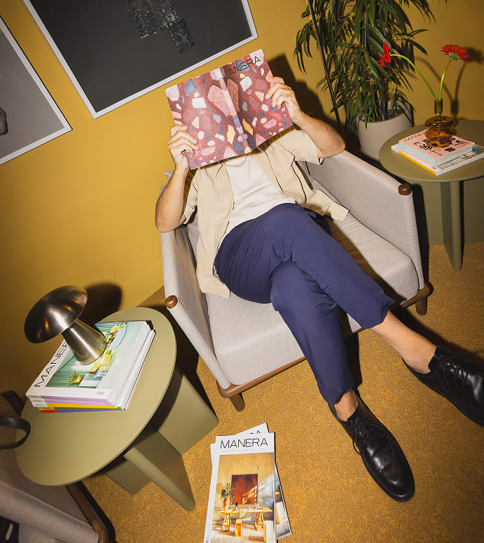 Maylene rubber wood armchair