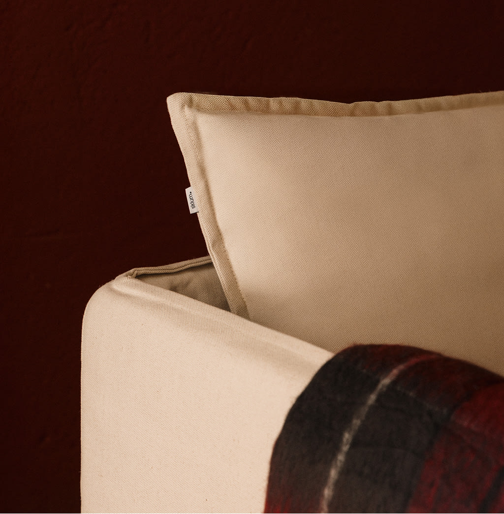 Sessel mit Armlehnen aus Leinen und Baumwolle Grace