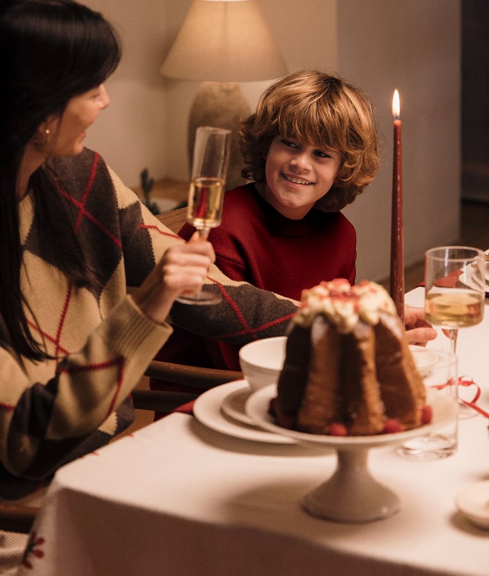 Tischdeko zu Weihnachten