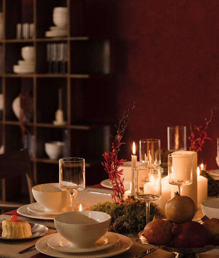 Tischdeko zu Weihnachten