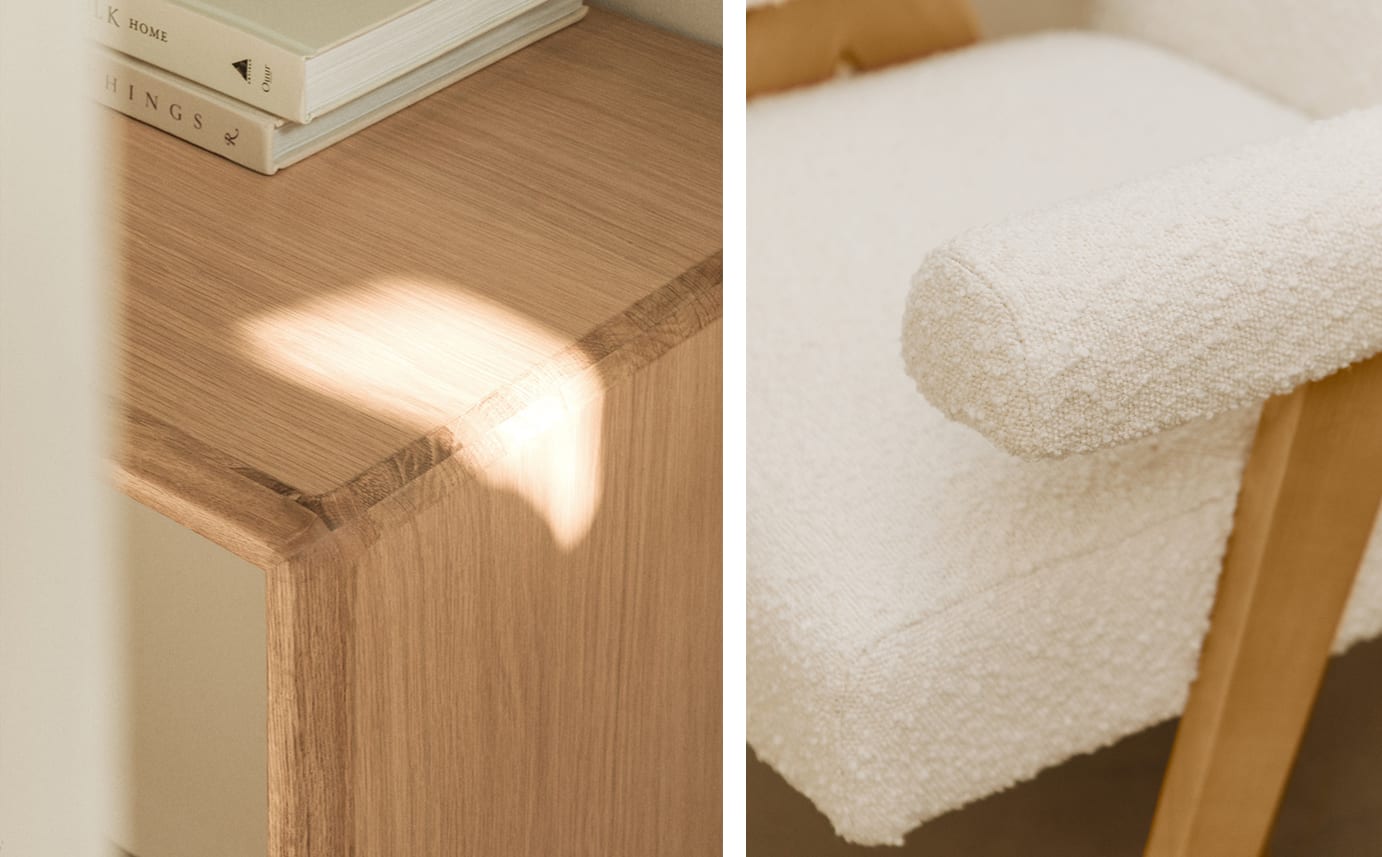 Además, incorporamos materiales reciclados y sostenibles, buscando siempre un equilibrio entre durabilidad, calidad y compromiso con el medio ambiente.