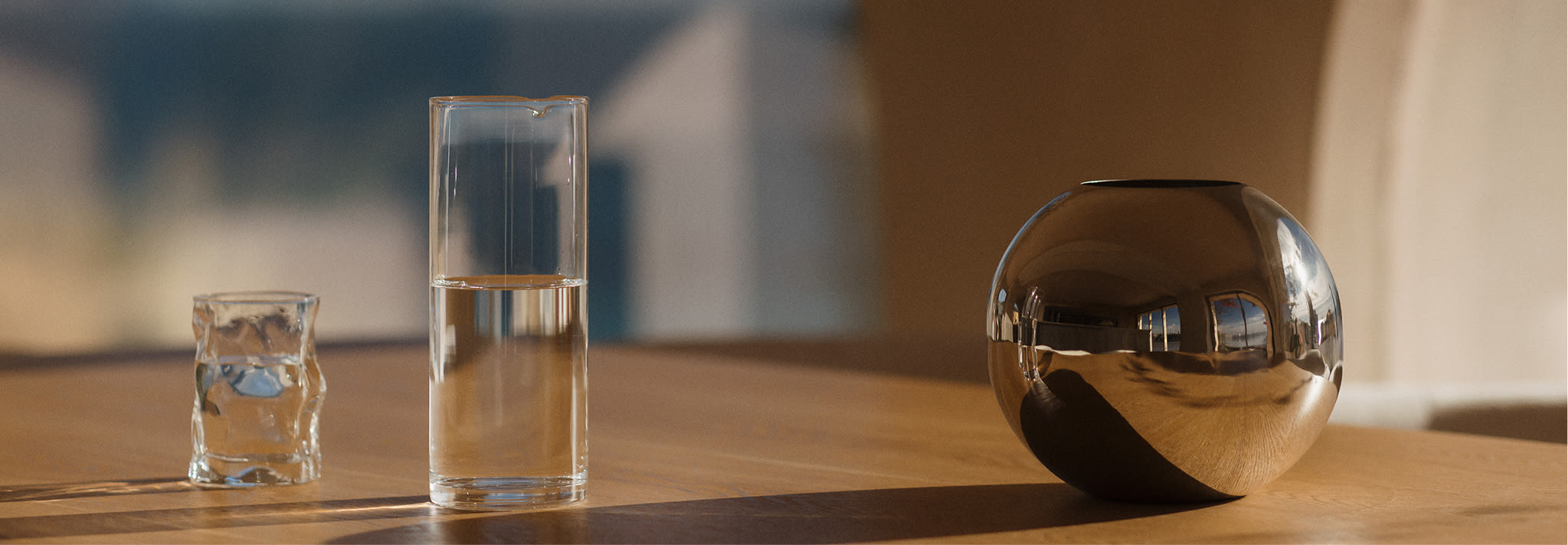 Brania Vase aus Edelstahl