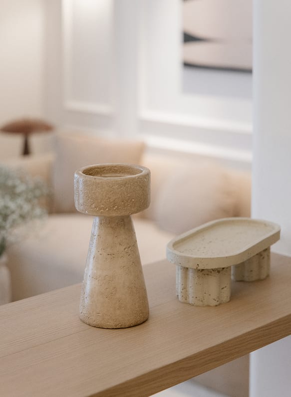 Candelabro em cimento Aumont