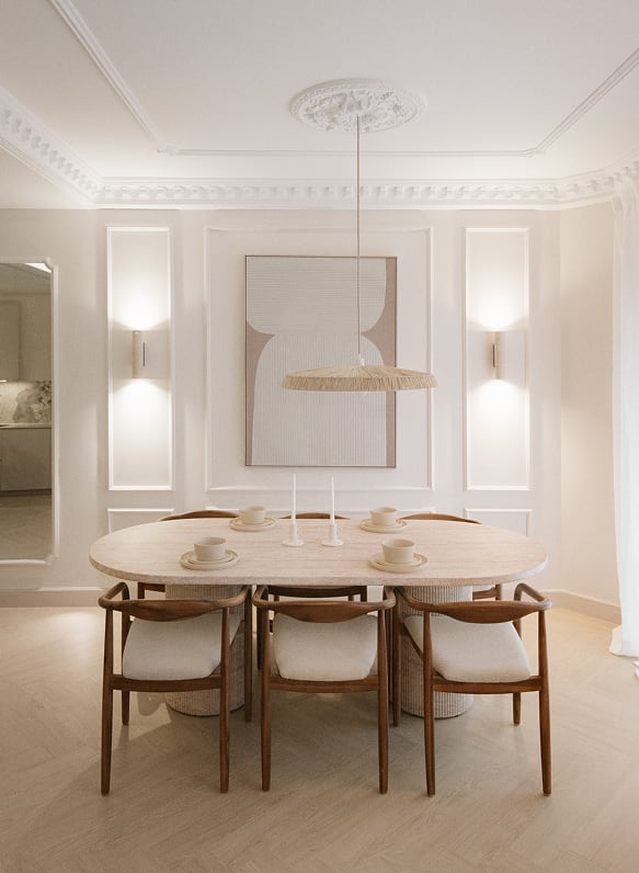 Mallory Acacia Wood and Braided Rope Dining Chair