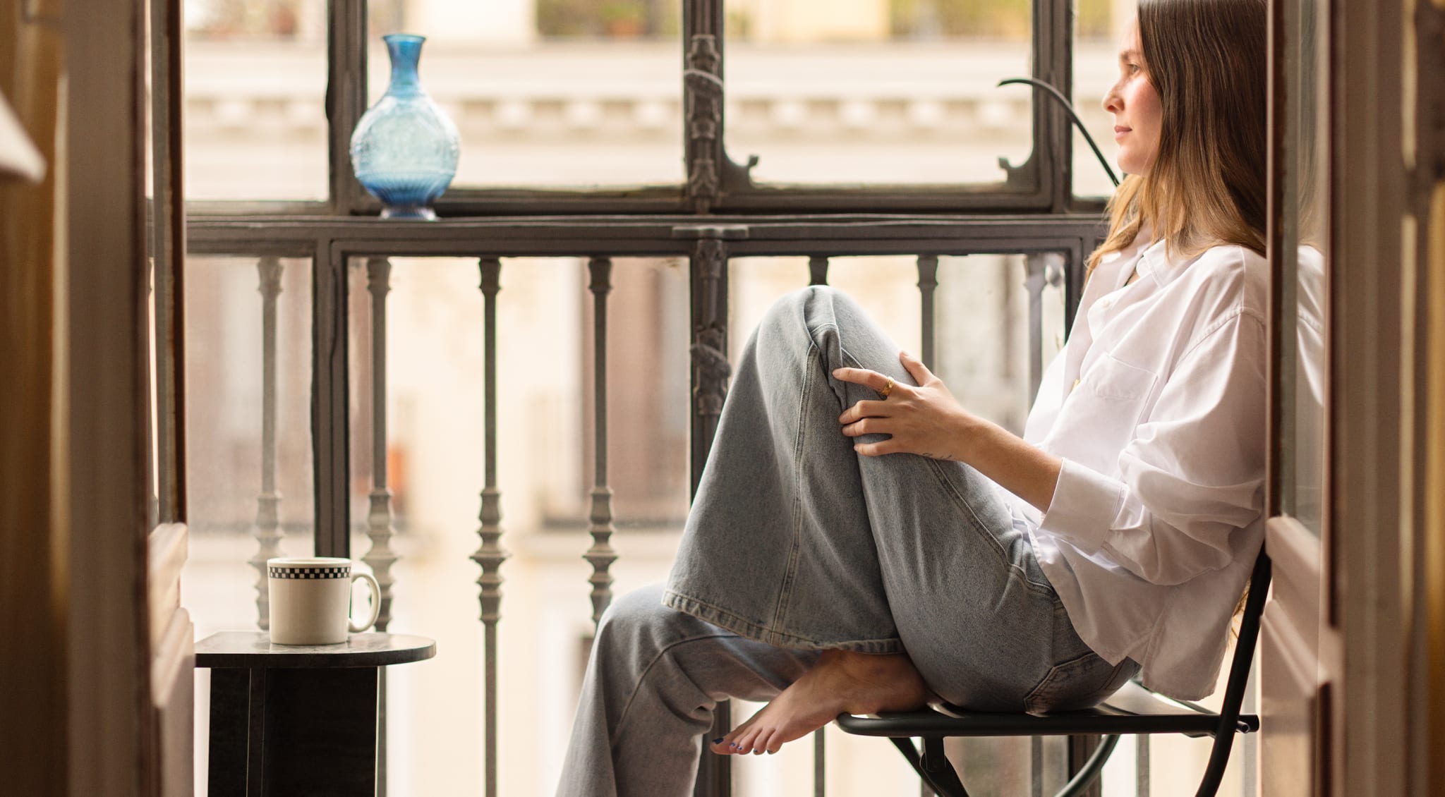 Pack de 2 sillas de comedor plegables en acero Janti