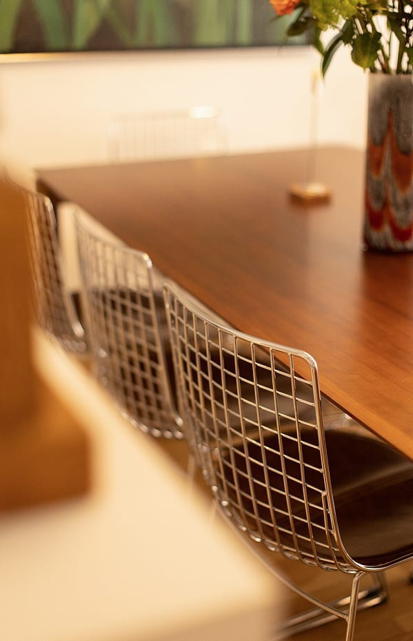 Pack de 4 sillas de comedor en acero Renee