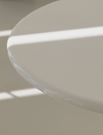 Tavolo da cucina rotondo Ø90 cm in cemento e fibra di vetro Melody