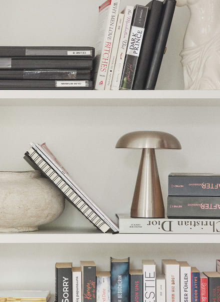Lampe de table ↑20 cm LED sans fil en fer Galina
