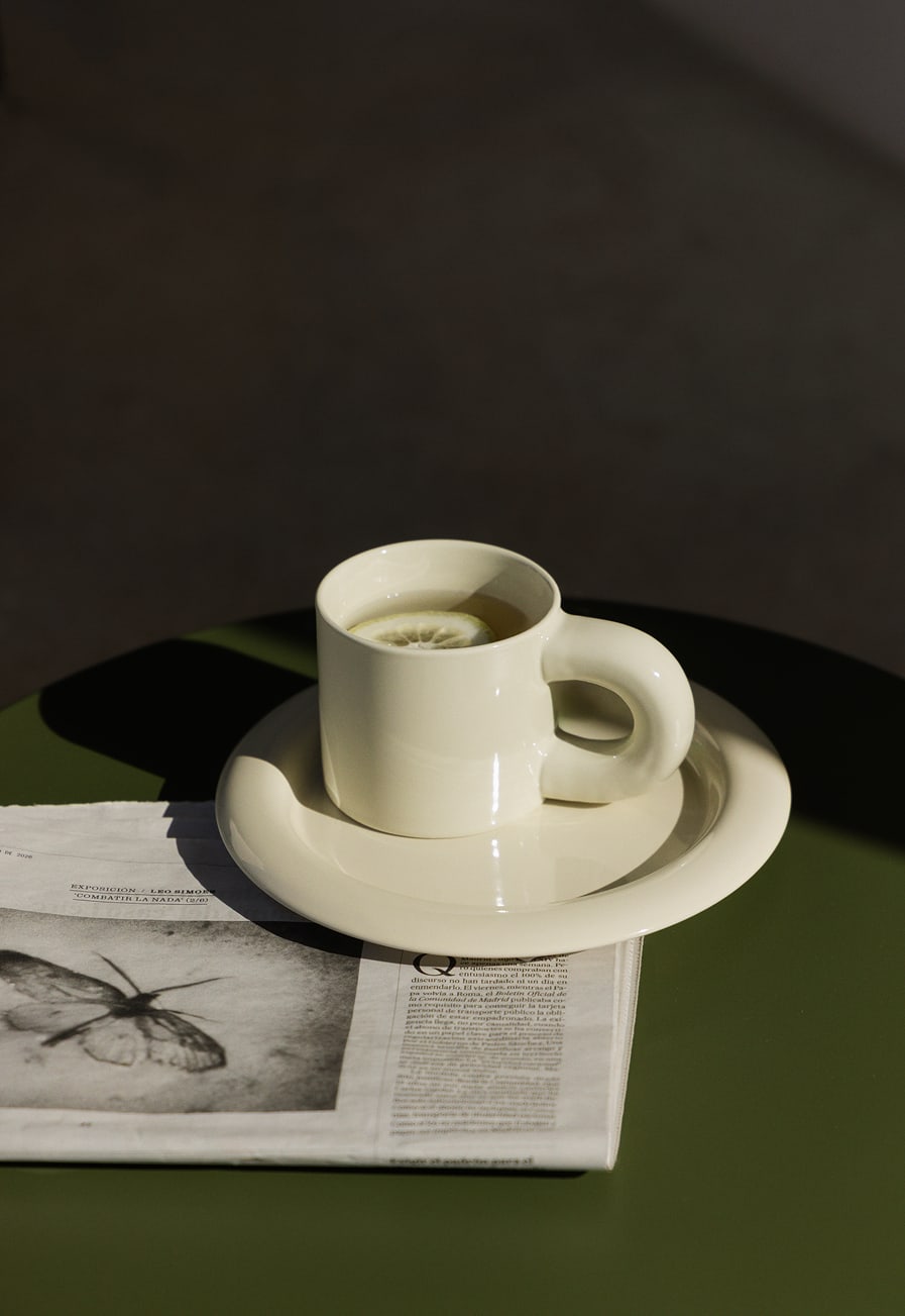 Set di 2 tazze da caffè 30 cl in new bone china Rylvane