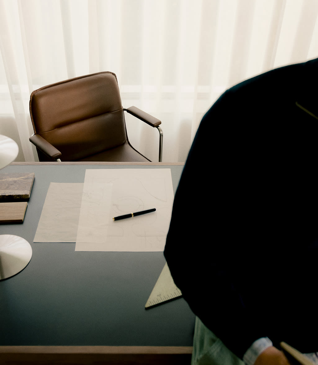 Chaise de bureau avec roulettes et accoudoirs Seifert