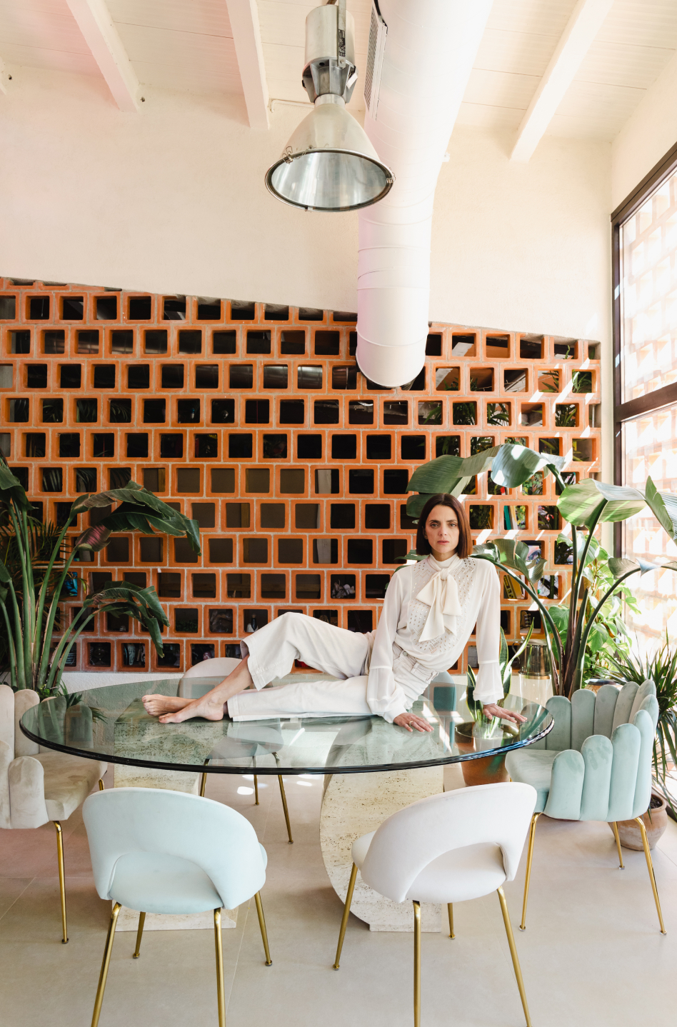 Krzesło do jadalni z Aksamitu Glorys Style