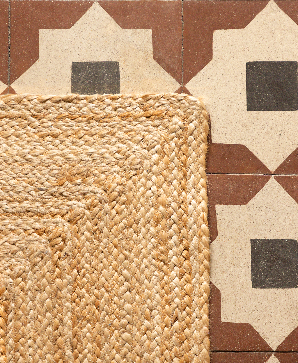 Alfombra rectangular en yute natural Tempo