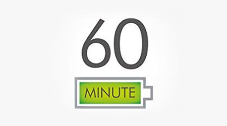 Până la 60 de minute autonomie