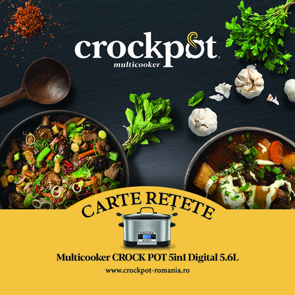 Carte rețete Multicooker 5in1 Digital 5.6L Crockpot Carte rețete Multicooker 5in1 Digital 5.6L Crockpot