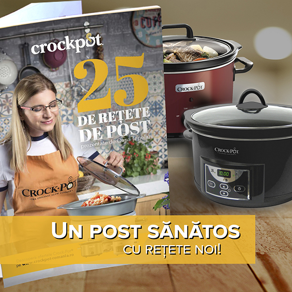 25 rețete de post gătite de Oana Țepelin la Slow Cooker-ele Crockpot 25 rețete de post gătite de Oana Țepelin la Slow Cooker-ele Crockpot