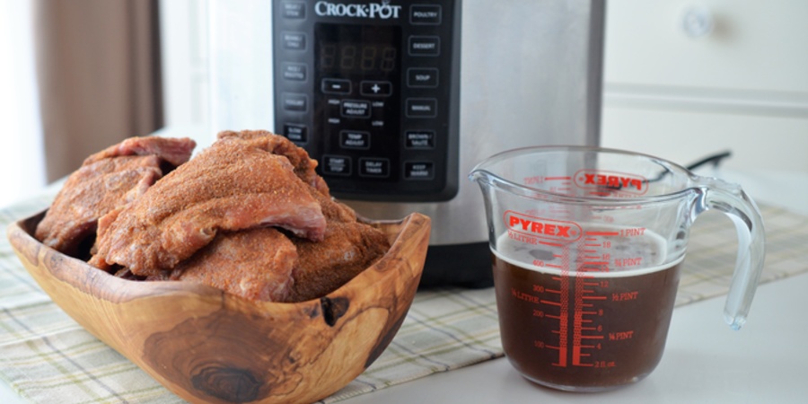 Rețetă costițe de porc în bere la Multicooker Crockpot Express cu gătire sub presiune by Teos Kitchen