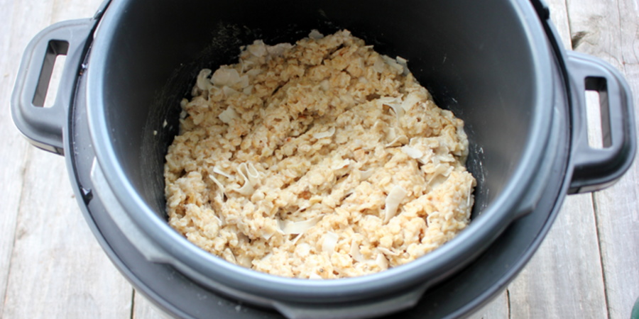 Reteta Budinca de ovaz cu lapte de cocos la Multicooker Crock-Pot Express cu gatire sub presiune by Lauras Sweets