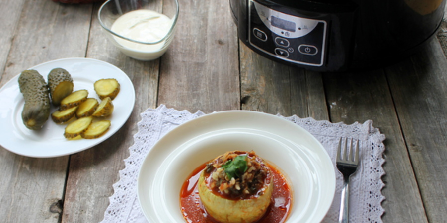 Rețetă dovlecei umpluți la Slow Cooker Crockpot 4.7L Digital by Lauras Sweets