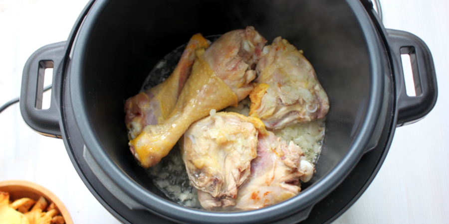 Rețetă pui cu sos de smântână și muștar la Multicooker Crockpot Express cu gătire sub presiune by Lauras Sweets