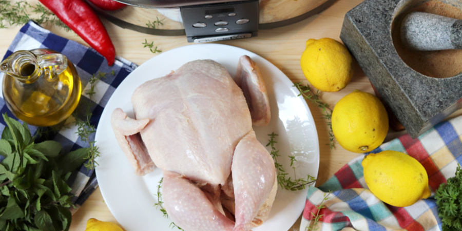 Rețetă pui întreg copt la Slow Cooker Crockpot 5.7L Digital by Bucătar Maniac