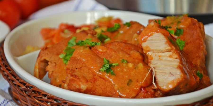 Rețetă cotlet de porc în sos dulce picant la Multicookerul Crockpot Express cu gătire sub presiune by Bucate, Vorbe și Arome