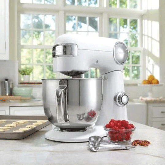 Mixer cu bol, Cuisinart, Alb sidef, SM50WHE, 500W din categoria ...