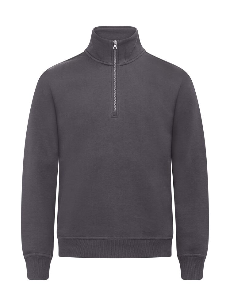 CLIQUE MIAMI HALF ZIP, METAL GREY