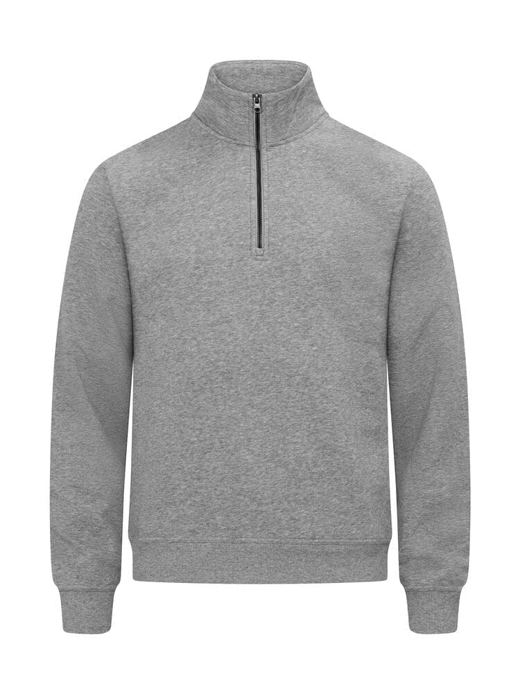 CLIQUE MIAMI HALF ZIP, GREY MELANGE