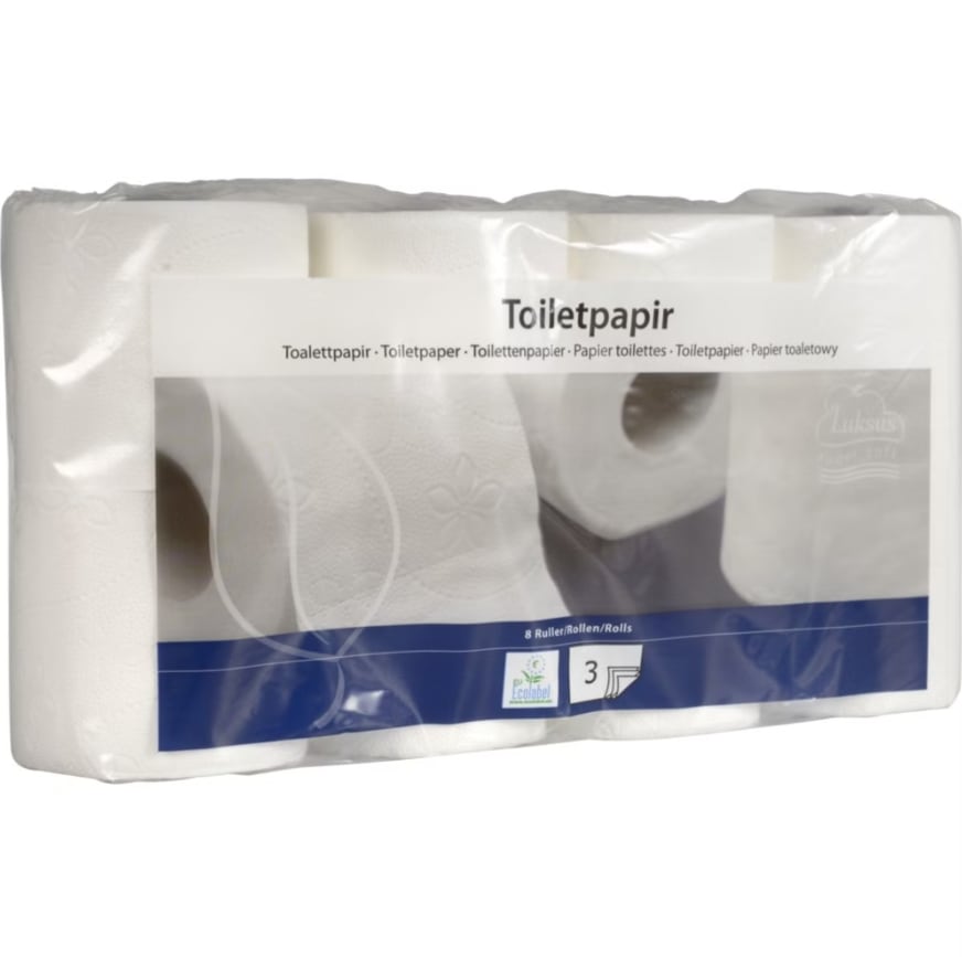 ABENA TOALETTPAPIR, 3-LAGS NYFIB 18MX9,5CM