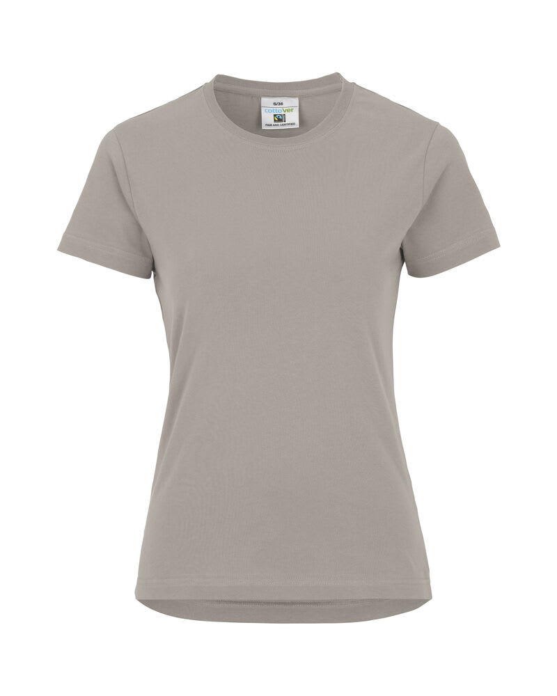 COTTOVER T-SHIRT LADY, BEIGE