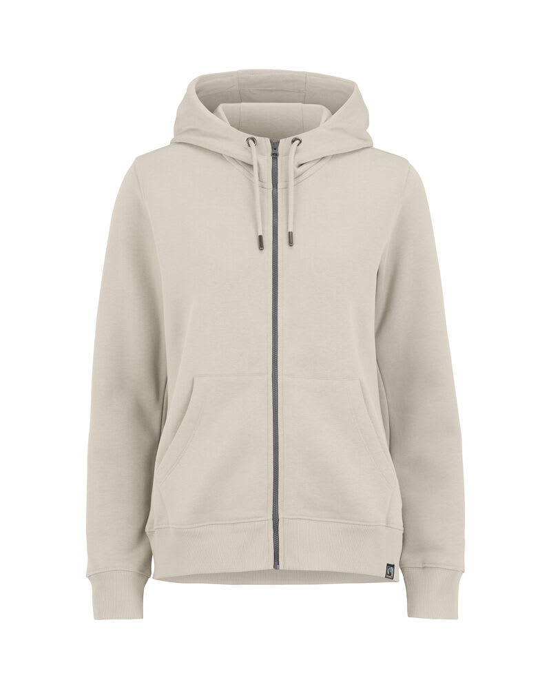 COTTOVER FZ HOOD LADY, BEIGE