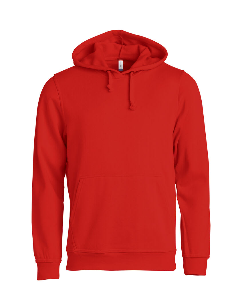 CLIQUE BASIC HOODY, RØD