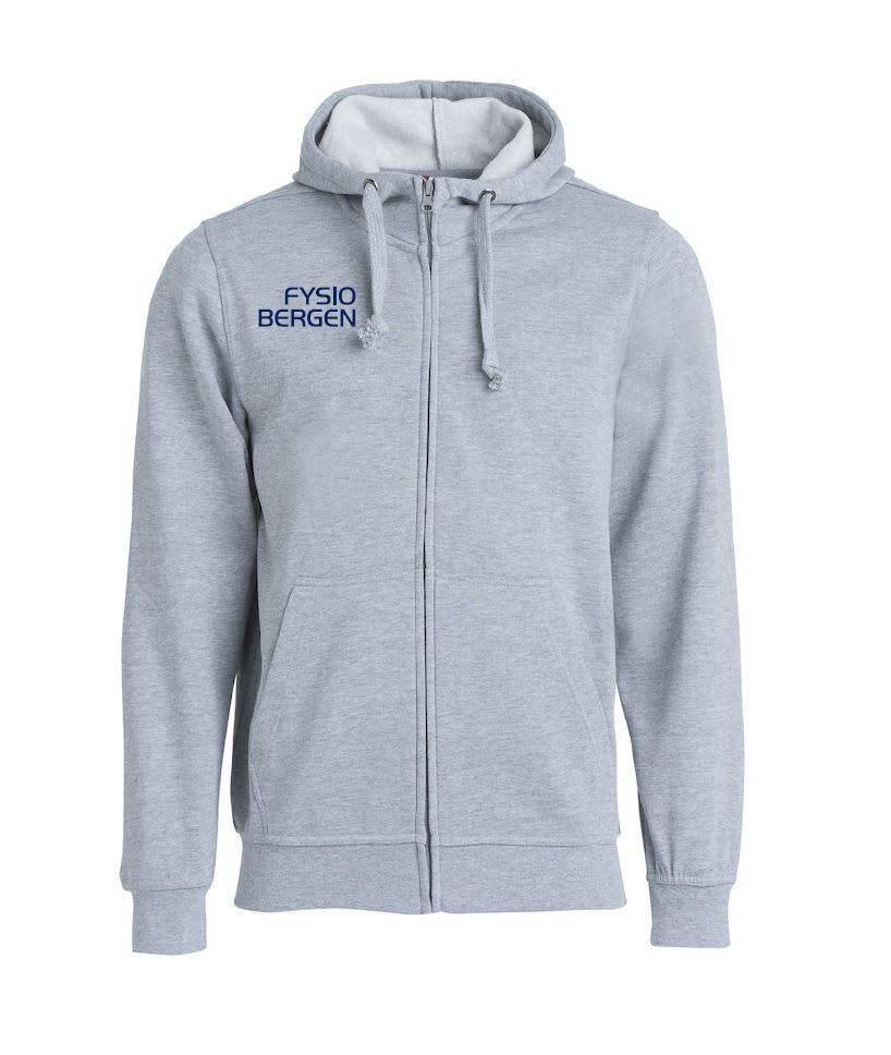 FYSIO BERGEN CLIQUE HETTEJAKKE, GRÅ