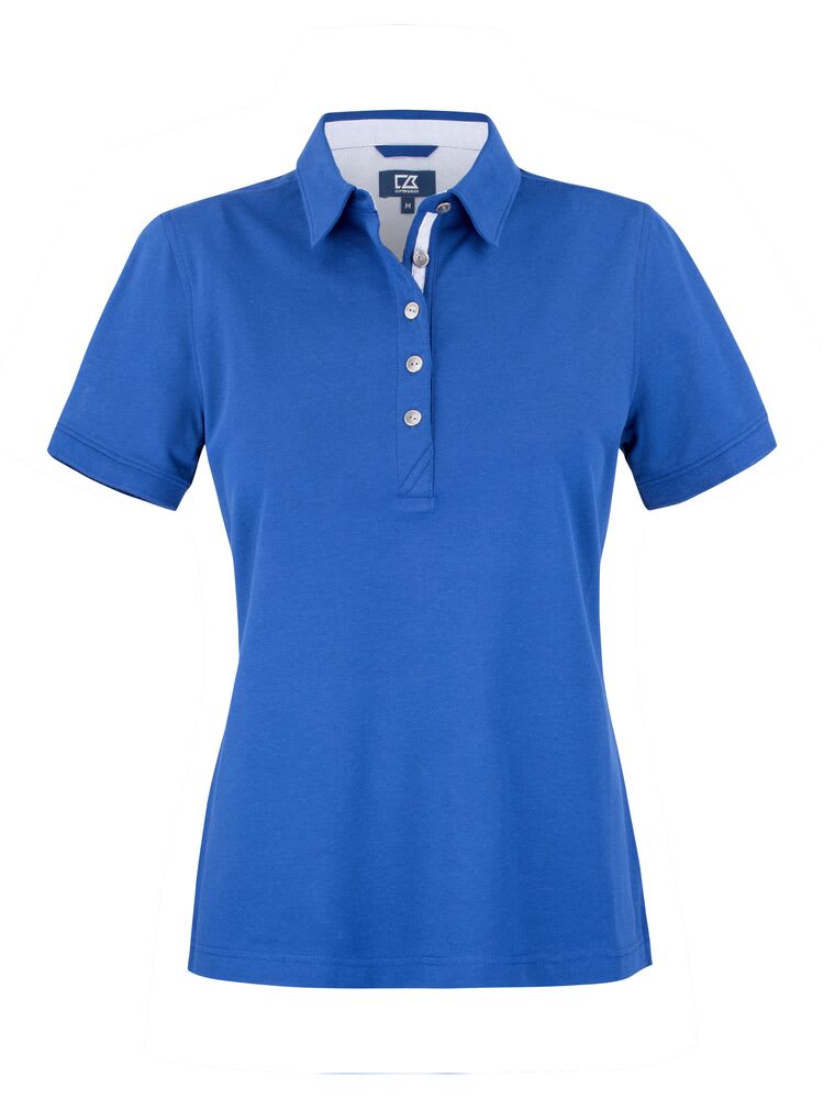 CUTTER & BUCK ADVANTAGE PREMIUM POLO LADIES, BLUE