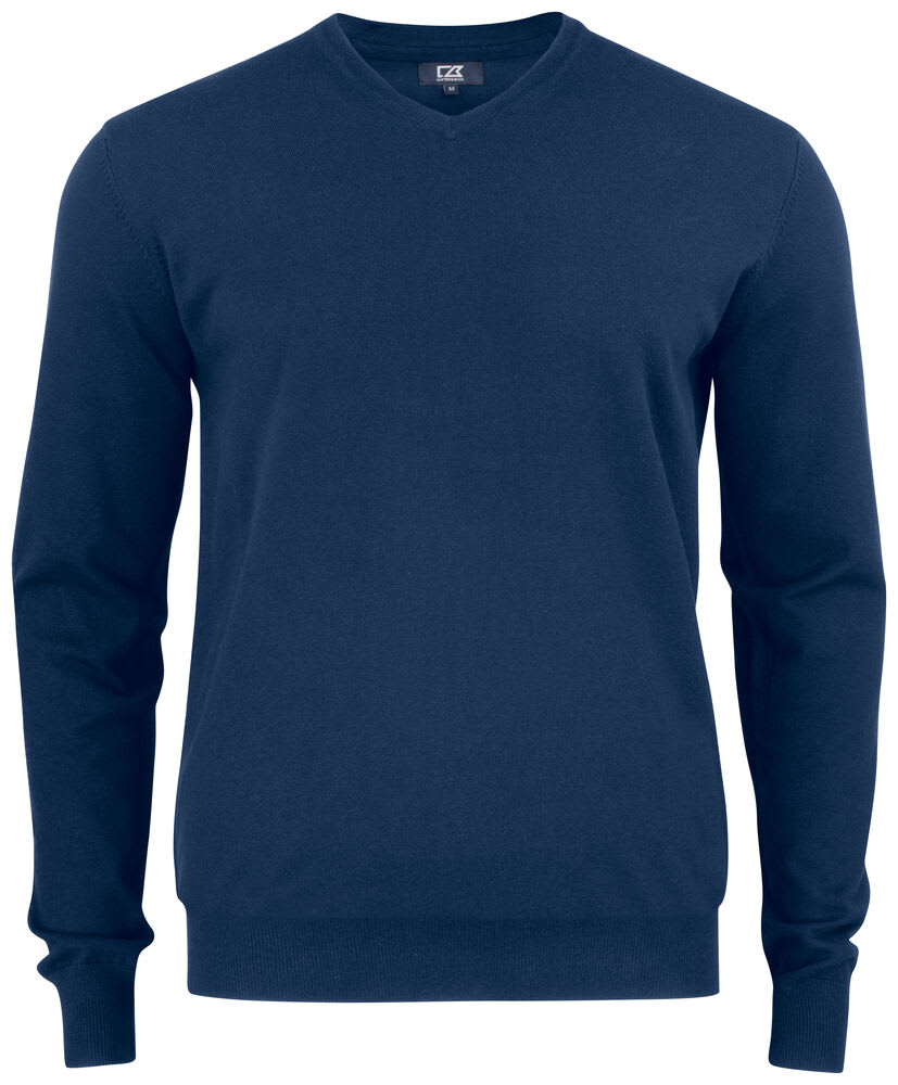 CUTTER & BUCK OAKVILLE V-NECK MEN, DARK NAVY
