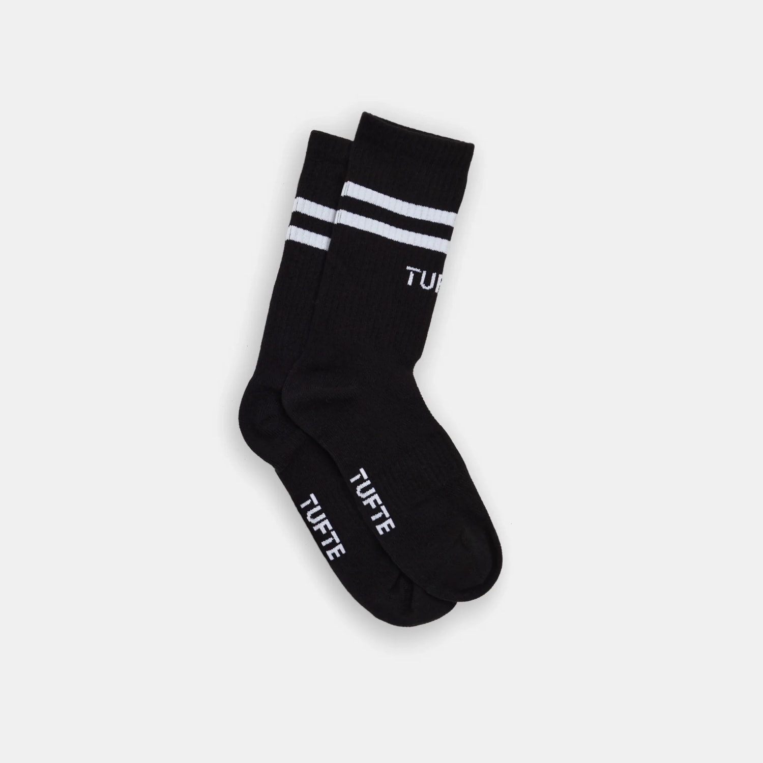 TUFTE U RIB CREW SOCK 3-PACK, SORT