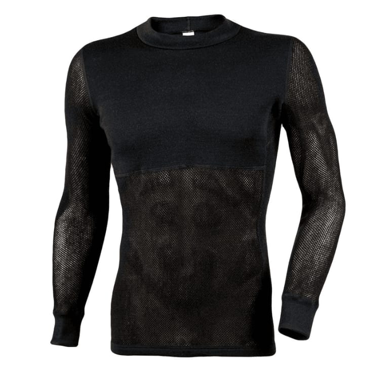 JANUS NETTINGTRØYE ULL, SORT